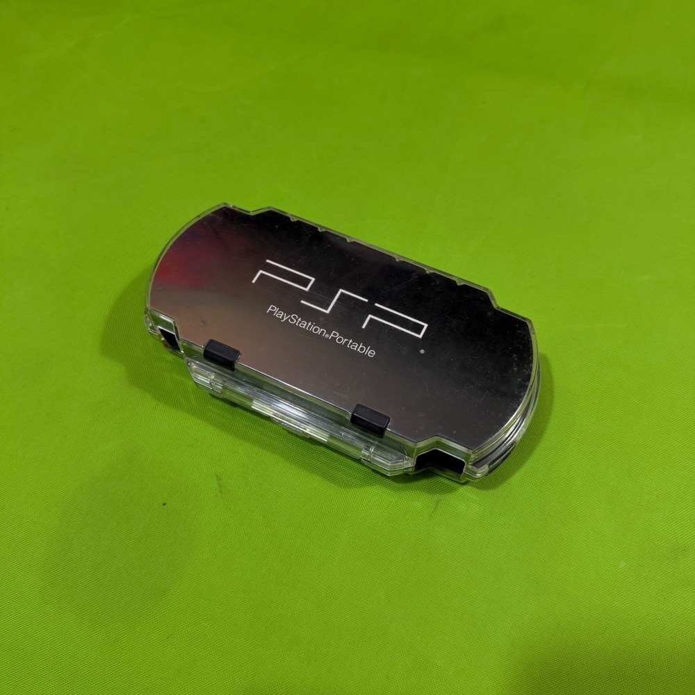 Vintage Sony PlayStation Portable PSP Clear Hard Shell Protective Storage Case